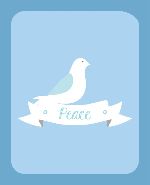 Message og peace design — Stock Vector