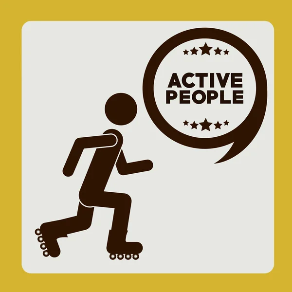 Дизайн Active People — стоковый вектор