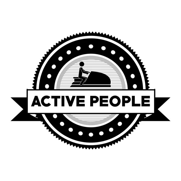 Active people design — Stock Vector