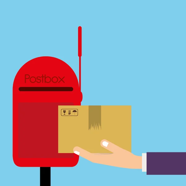郵便サービスの設計 — ストックベクタ