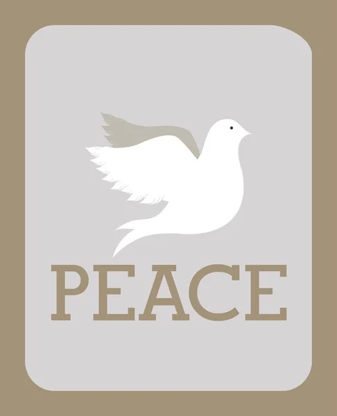 Message og peace design — Stock Vector