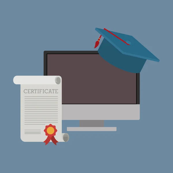 E-learning design de conceito —  Vetores de Stock