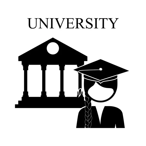 Enseignement universitaire design — Image vectorielle