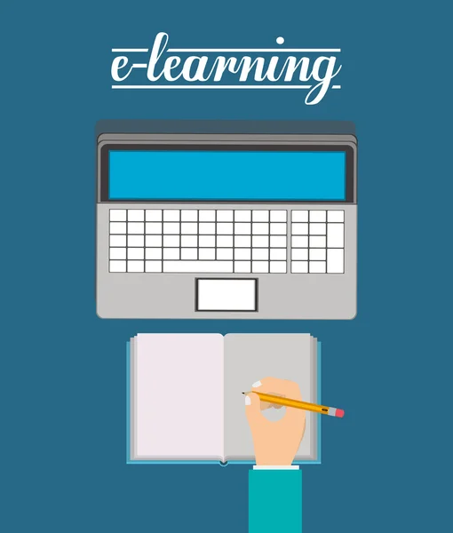 E-learning koncepcja — Wektor stockowy