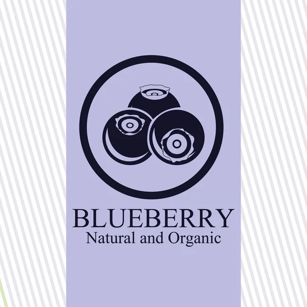 Lezzetli blueberry tasarım — Stok Vektör