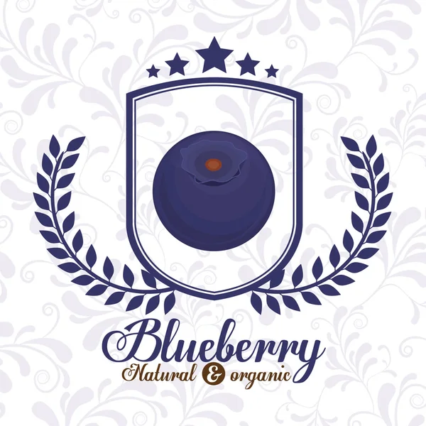 Blueberry-finom design — Stock Vector