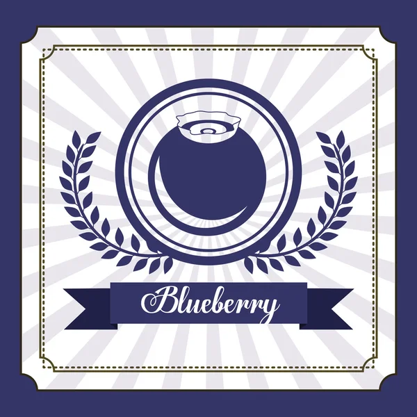 おいしいブルーベリーのデザイン — ストックベクタ