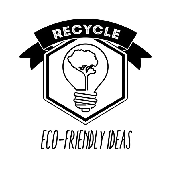 Przyjazny design Eco — Wektor stockowy