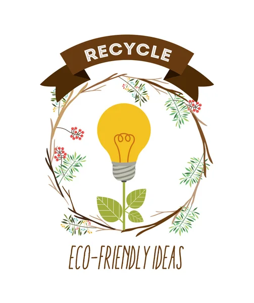 Eco friendly design — Stock Vector