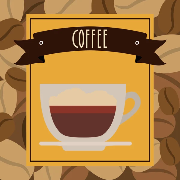 Heerlijke koffie ontwerp — Stockvector