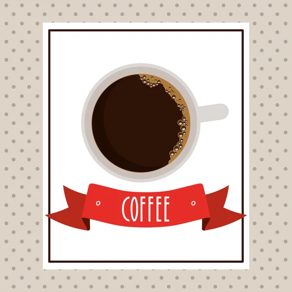 Lezzetli kahve tasarım — Stok Vektör