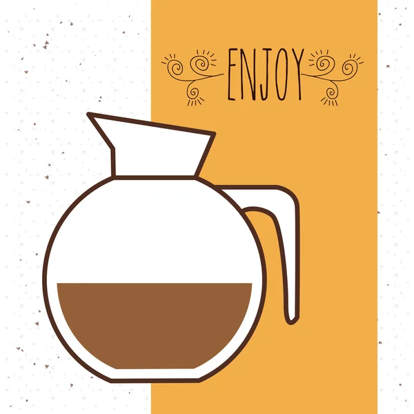 Délicieux design de café — Image vectorielle