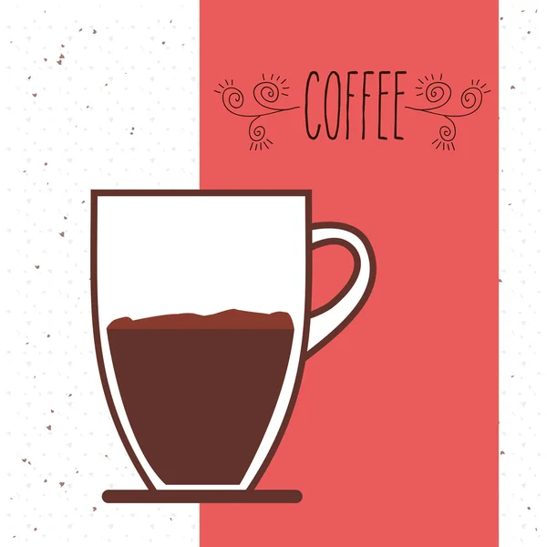 Delicioso diseño de café — Vector de stock