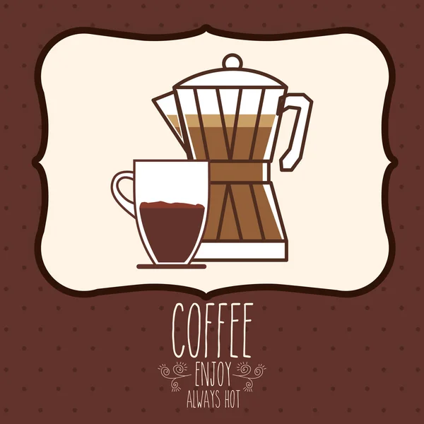 Délicieux design de café — Image vectorielle