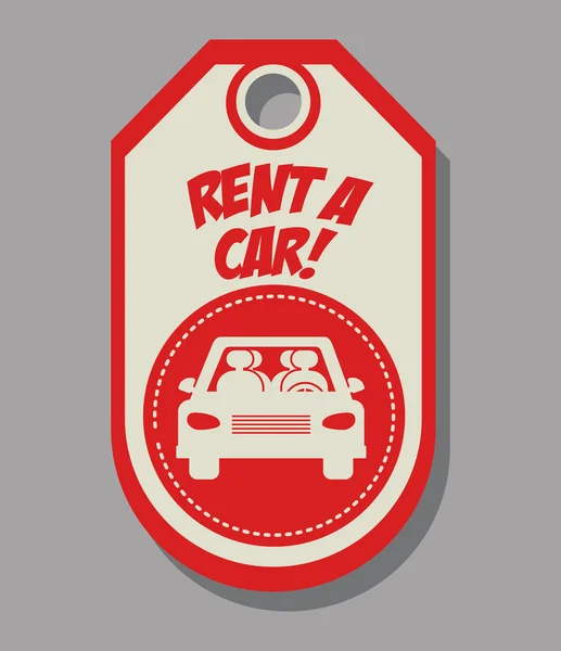 Rent a car design — Stock Vector