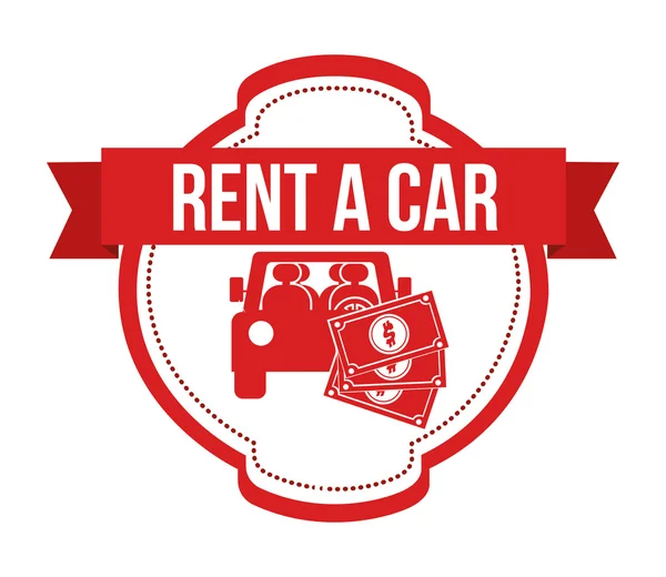 Rent a Car Design — Stockvektor