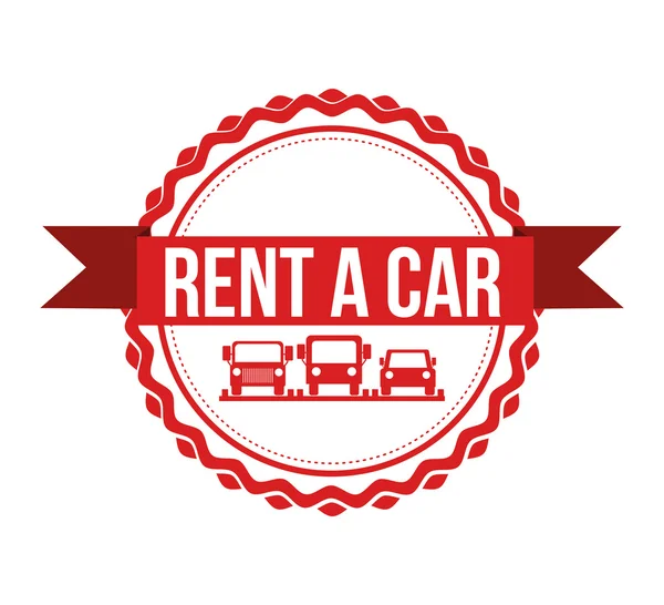 Rent a car design — Stock Vector