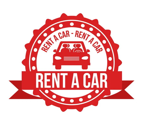 Rent a car design — Stock Vector