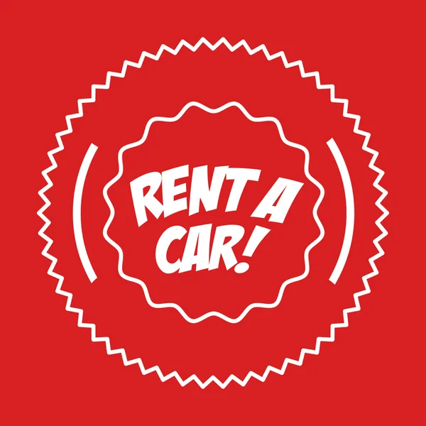 Rent a Car Design — Stockvektor