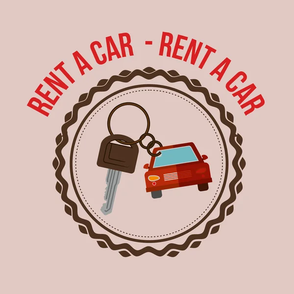 Rent a Car Design — Stockvektor