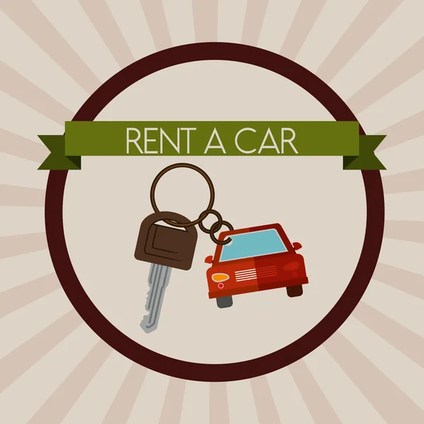 Rent a Car Design — Stockvektor