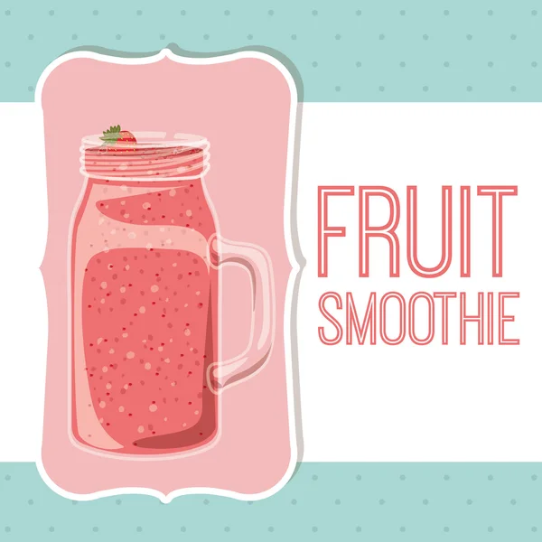 Fruit smoothie design — Stock Vector