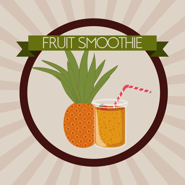 Utforming av fruktsmoothie – stockvektor