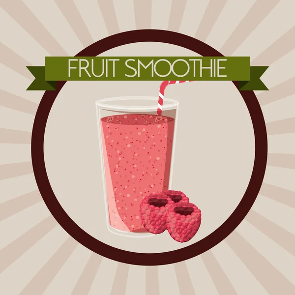 Fruit smoothie design — Stock Vector