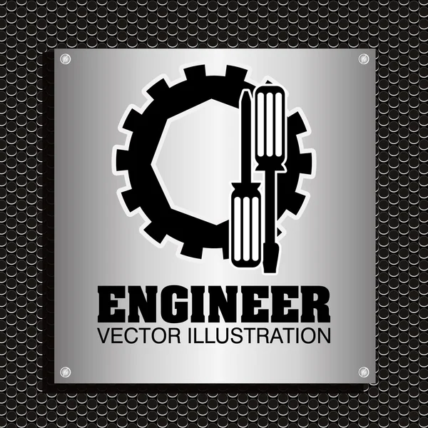 Inženýr koncepce designu — Stockový vektor