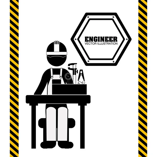 Ingenieurkonzeption — Stockvektor