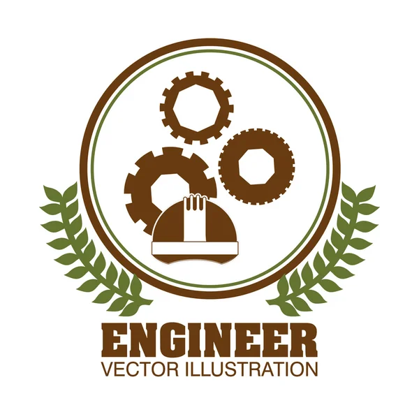 Engineer concept design — Stock Vector