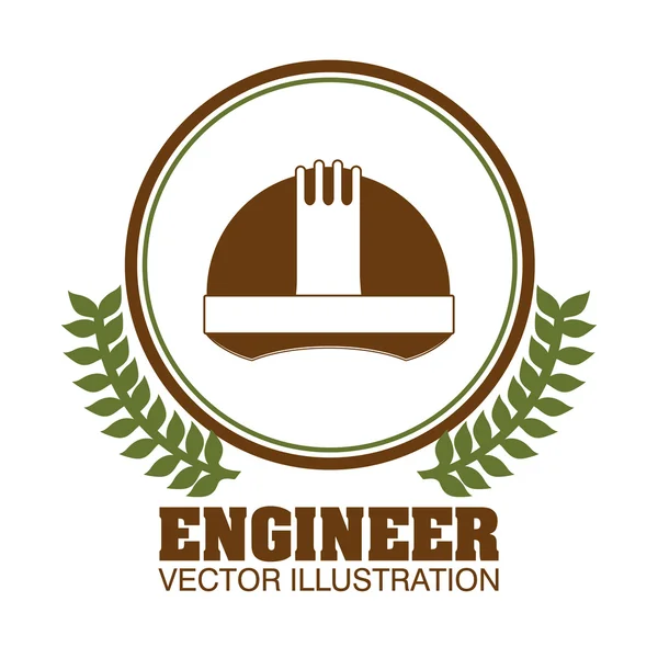 Engineer concept design — Stock Vector