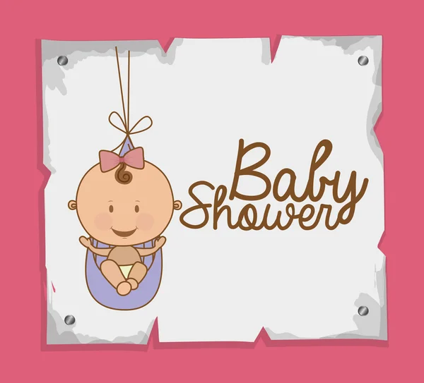 Babydusche — Stockvektor