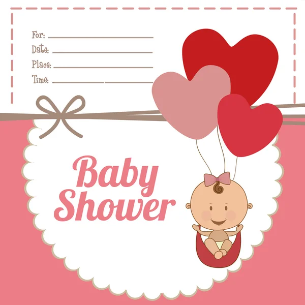 Baby shower design — Stock Vector