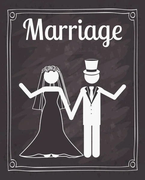 Σχεδιασμός πρόσκλησης γάμου — Διανυσματικό Αρχείο