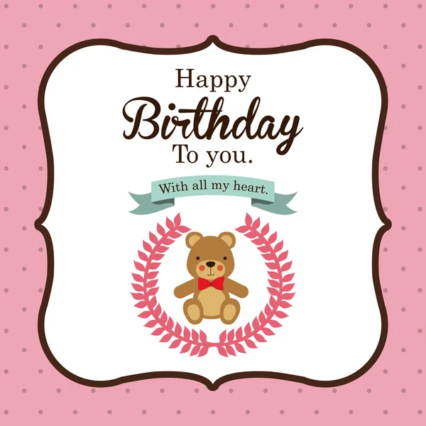 Happy birthday design — Stock Vector