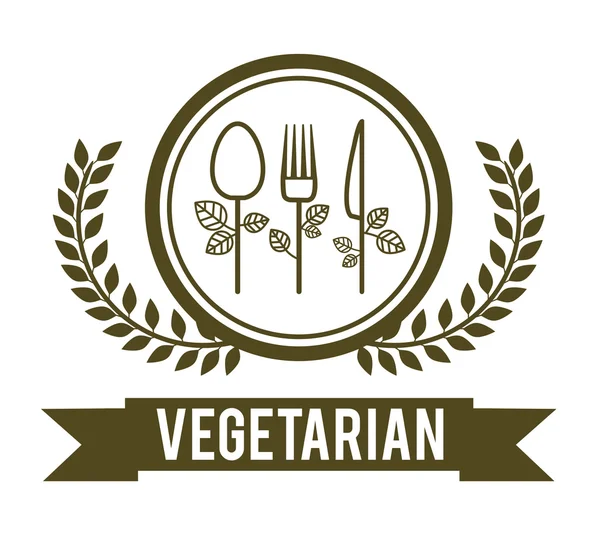 Diseño de menú de comida vegetariana — Vector de stock