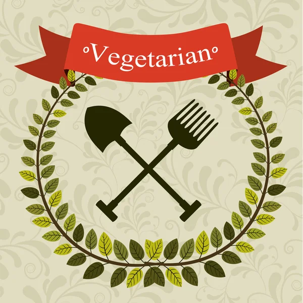 Vegetarisch voedsel menu ontwerp — Stockvector