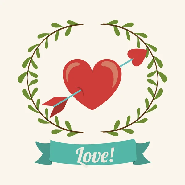 Love card design — Stock Vector