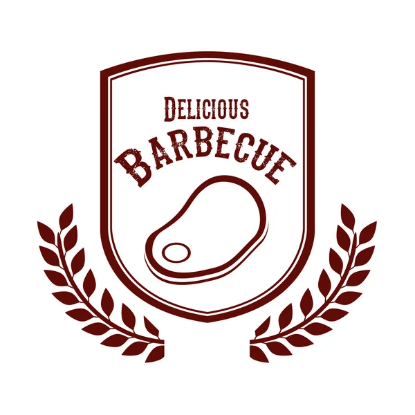 Design delicioso churrasco —  Vetores de Stock