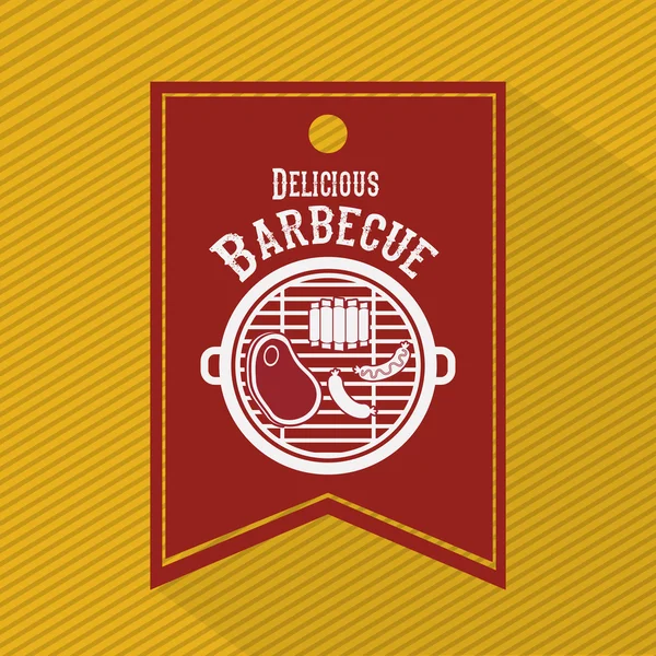 Délicieux barbecue design — Image vectorielle