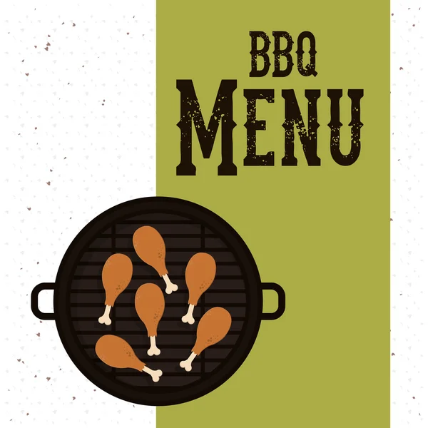 Ízletes barbecue design — Stock Vector