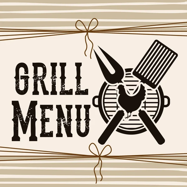 Délicieux barbecue design — Image vectorielle