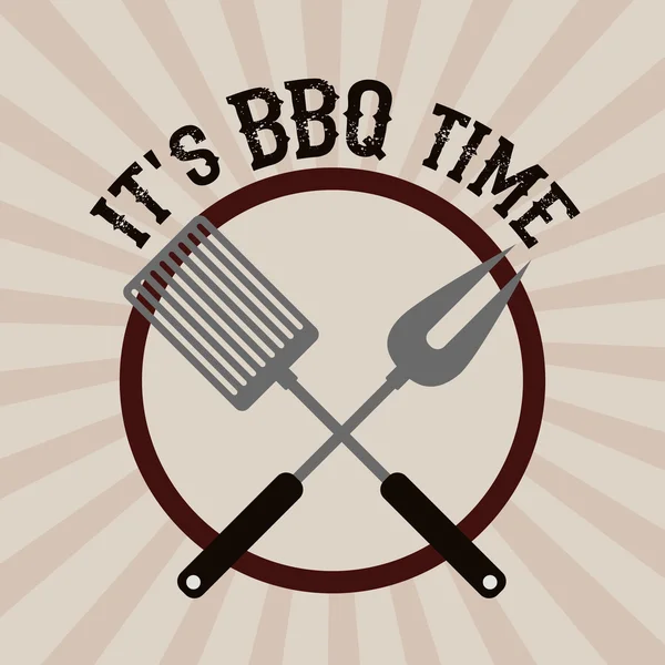 Délicieux barbecue design — Image vectorielle