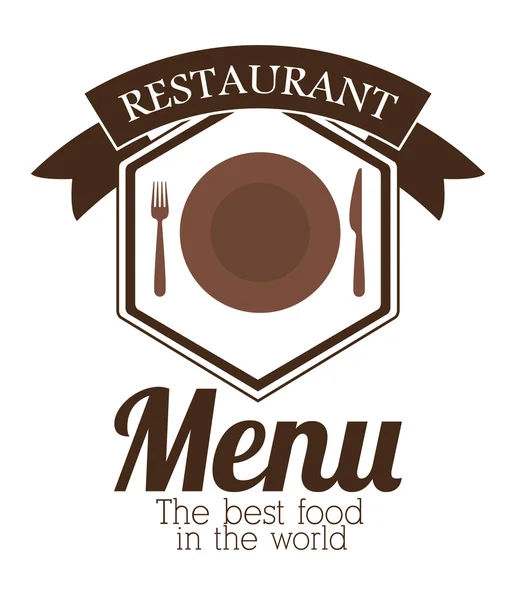 Restaurace menu design — Stockový vektor