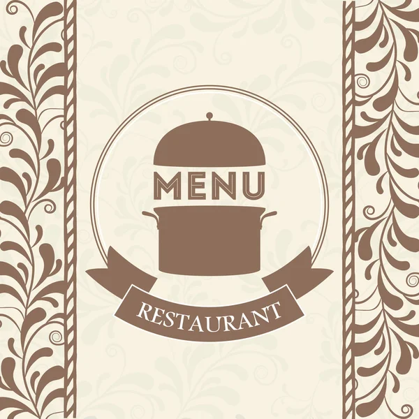 Design de menu restaurante — Vetor de Stock