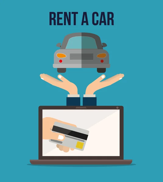 Rent a Car Design — Stockvektor