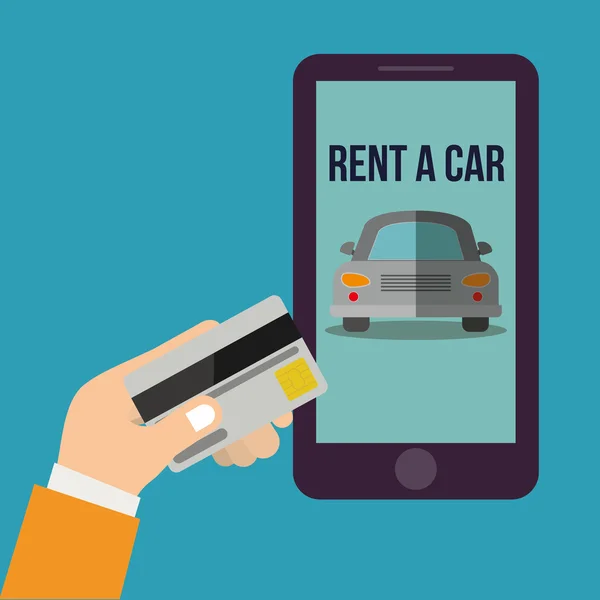 Rent a Car Design — Stockvektor