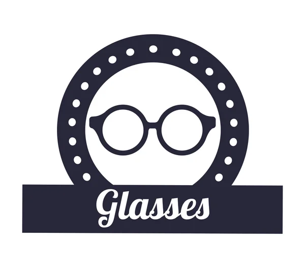 Jenis dan gaya desain kacamata - Stok Vektor