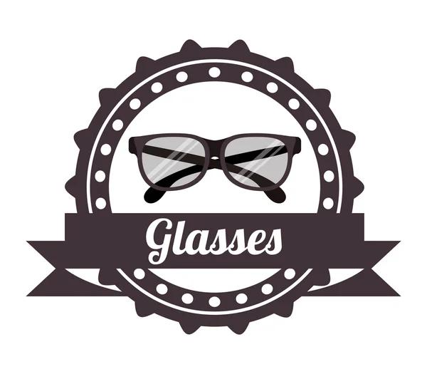 Typer och stilar av glas design — Stock vektor